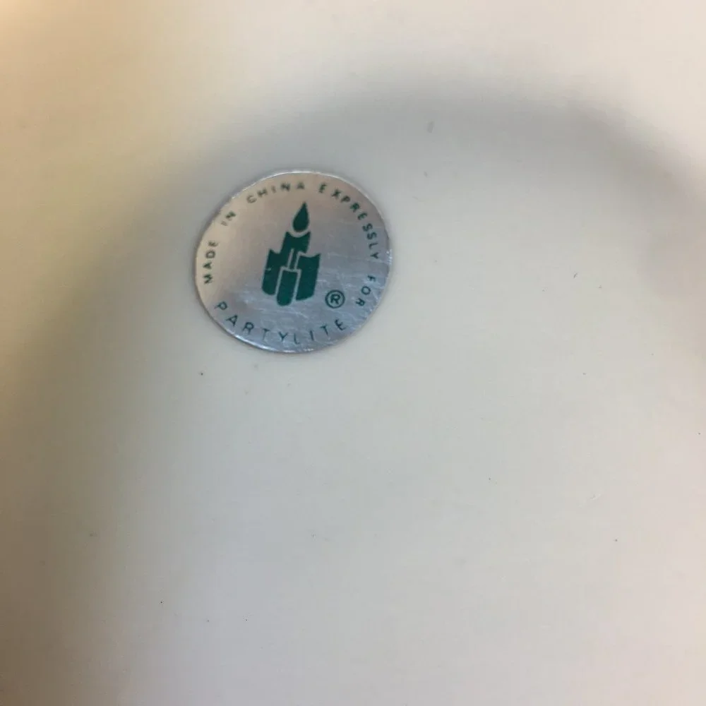 Vtg Partylite Snowman Xmas‎ Pillar Candle Holder